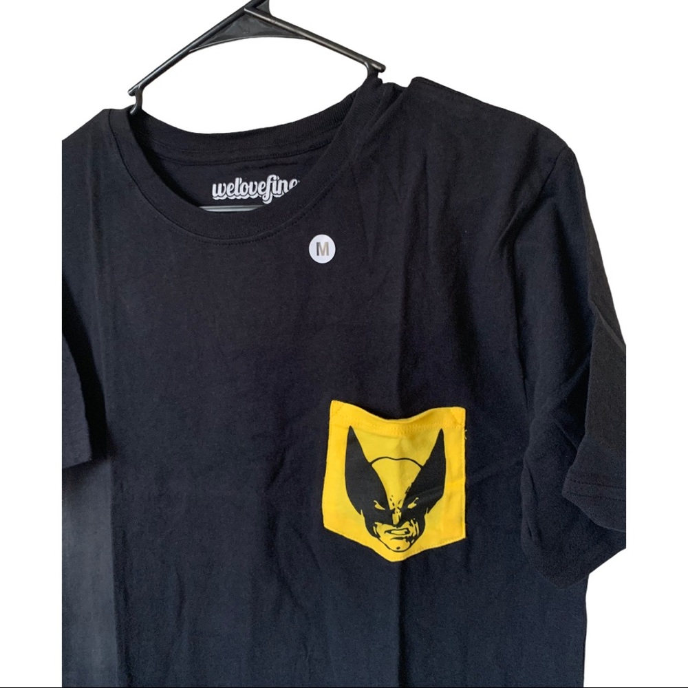 Marvel X-Men Wolverine Black Pocket Tee- Sz Medium